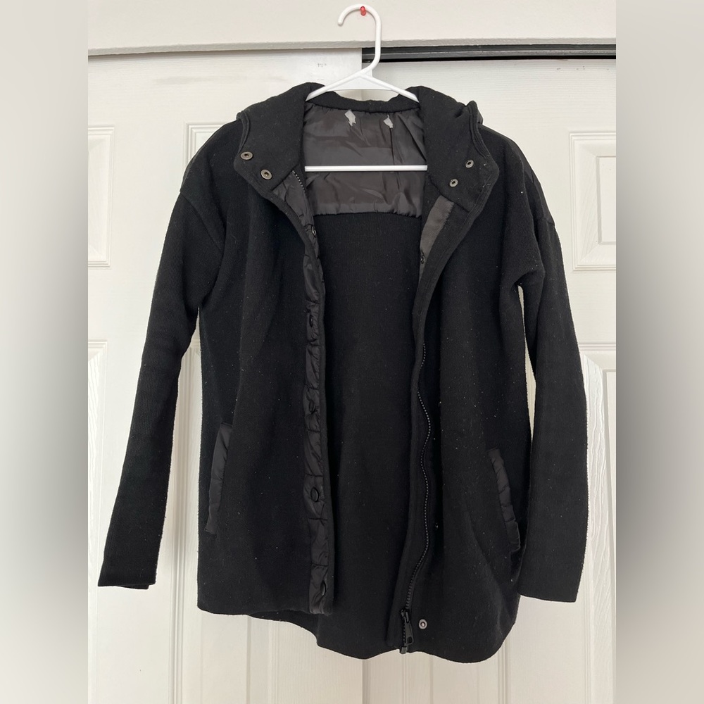 Winter Black Fleece Jacket